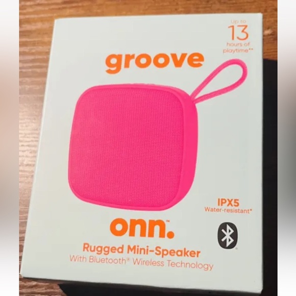 ONN GROVE RUGGED MINI-SPEAKER BLUETOOTH WIRELESS ( NEW) MODEL # IPX5 - Picture 1 of 2